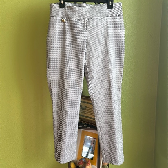 Peck & Peck Pants - 💖Peck n Peck blk/wht gingham check pull on stretch pant